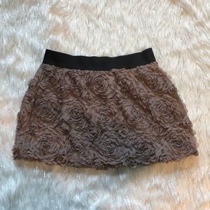 Textured Flower mini skirt (M)